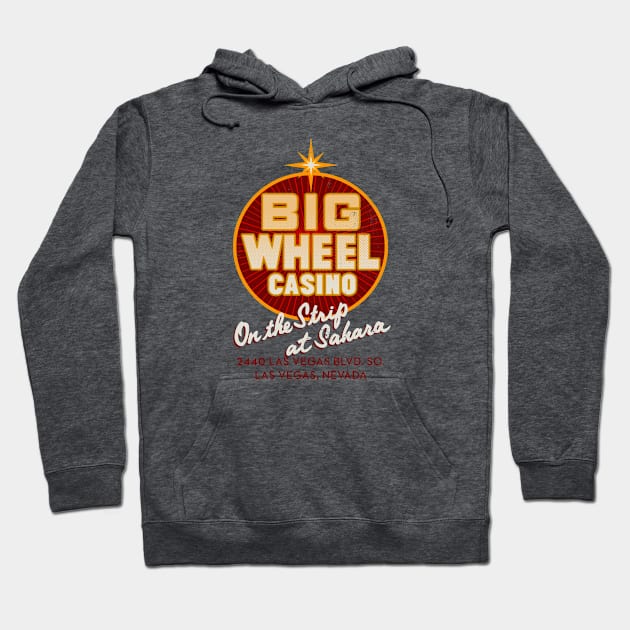 Vintage Big Wheel Casino Las Vegas Hoodie by StudioPM71